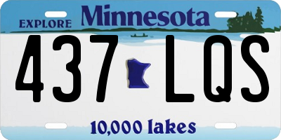 MN license plate 437LQS