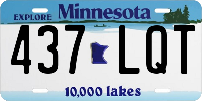 MN license plate 437LQT