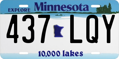 MN license plate 437LQY