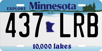 MN license plate 437LRB