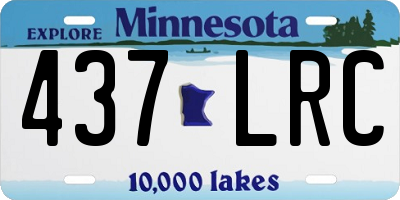 MN license plate 437LRC