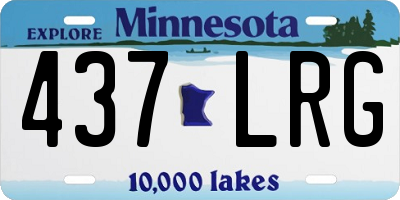 MN license plate 437LRG