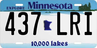 MN license plate 437LRI
