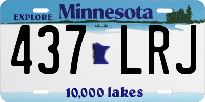 MN license plate 437LRJ