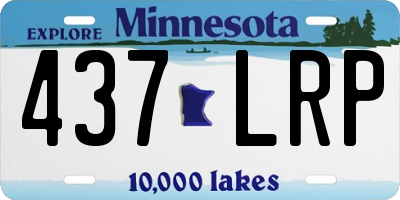 MN license plate 437LRP