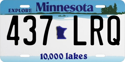 MN license plate 437LRQ