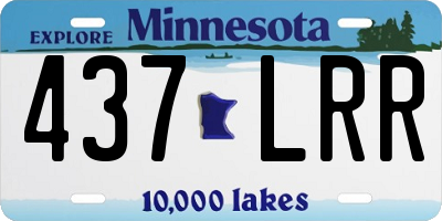 MN license plate 437LRR