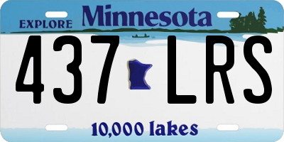 MN license plate 437LRS