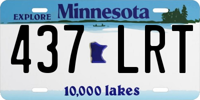 MN license plate 437LRT
