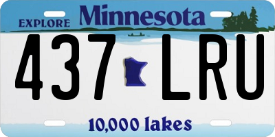 MN license plate 437LRU