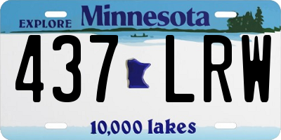 MN license plate 437LRW