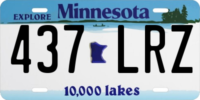 MN license plate 437LRZ