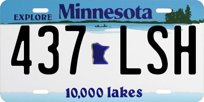 MN license plate 437LSH