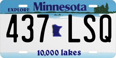 MN license plate 437LSQ