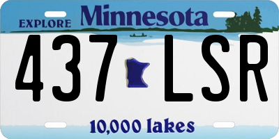 MN license plate 437LSR