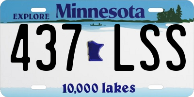 MN license plate 437LSS