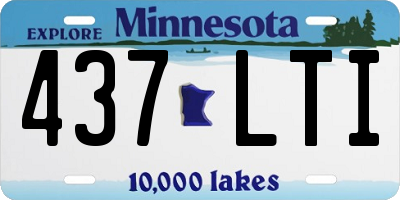 MN license plate 437LTI