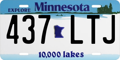 MN license plate 437LTJ