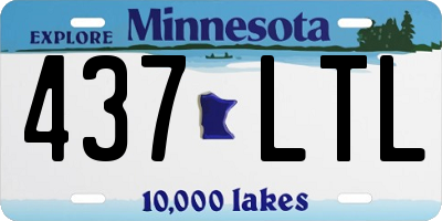 MN license plate 437LTL