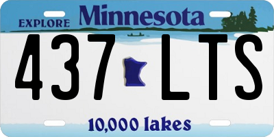 MN license plate 437LTS