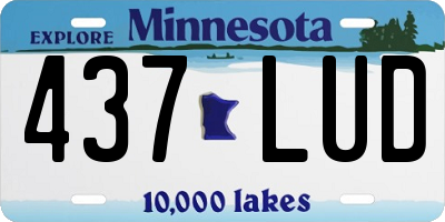 MN license plate 437LUD