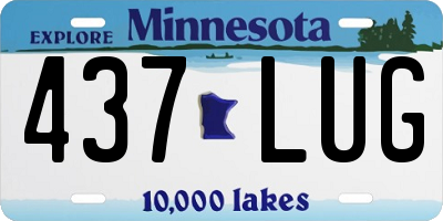 MN license plate 437LUG