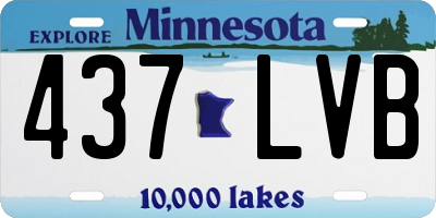 MN license plate 437LVB