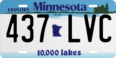 MN license plate 437LVC