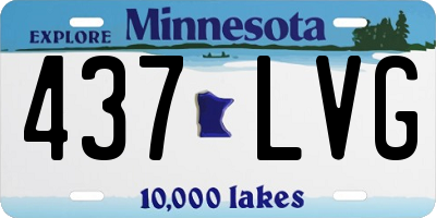 MN license plate 437LVG