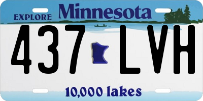 MN license plate 437LVH