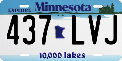 MN license plate 437LVJ