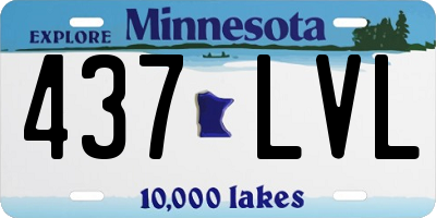 MN license plate 437LVL