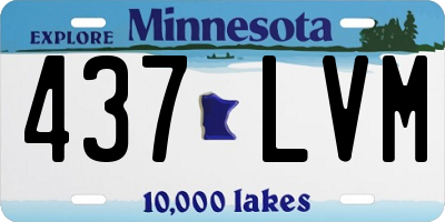 MN license plate 437LVM
