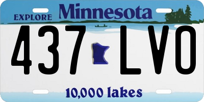 MN license plate 437LVO