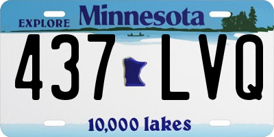 MN license plate 437LVQ