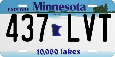 MN license plate 437LVT