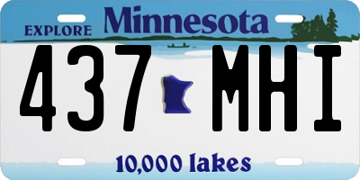 MN license plate 437MHI
