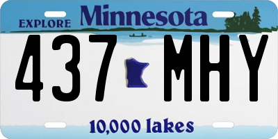 MN license plate 437MHY