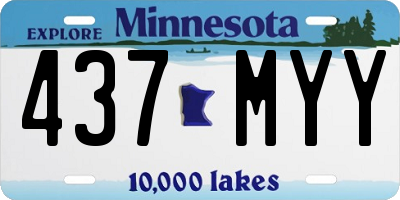 MN license plate 437MYY