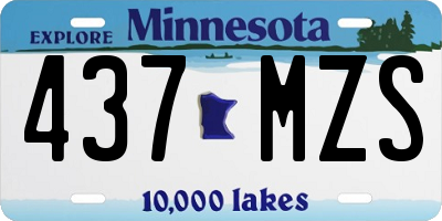 MN license plate 437MZS