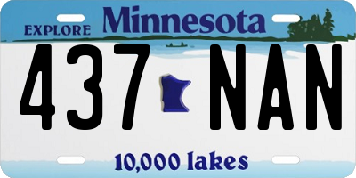 MN license plate 437NAN