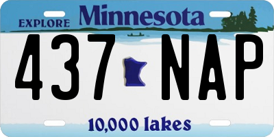 MN license plate 437NAP