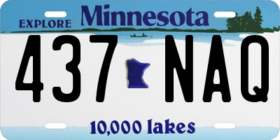 MN license plate 437NAQ