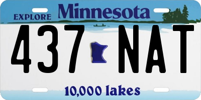 MN license plate 437NAT