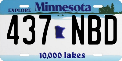MN license plate 437NBD