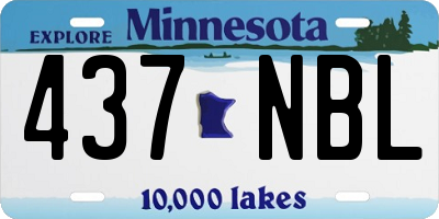 MN license plate 437NBL