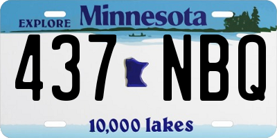 MN license plate 437NBQ
