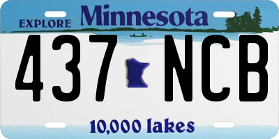 MN license plate 437NCB