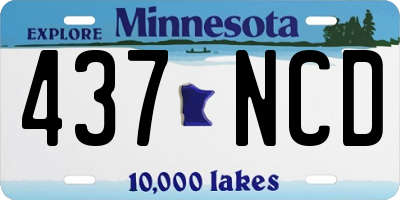 MN license plate 437NCD