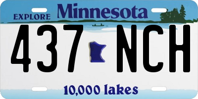 MN license plate 437NCH